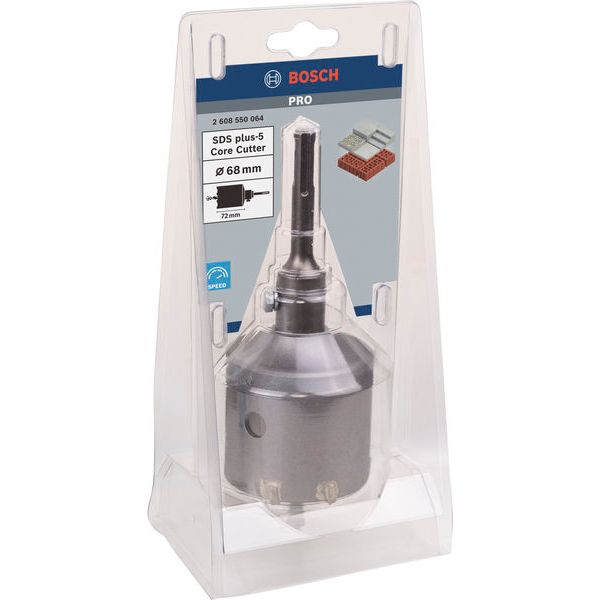3-piece core cutter set, SDS-plus 68 x 54 mm image 2