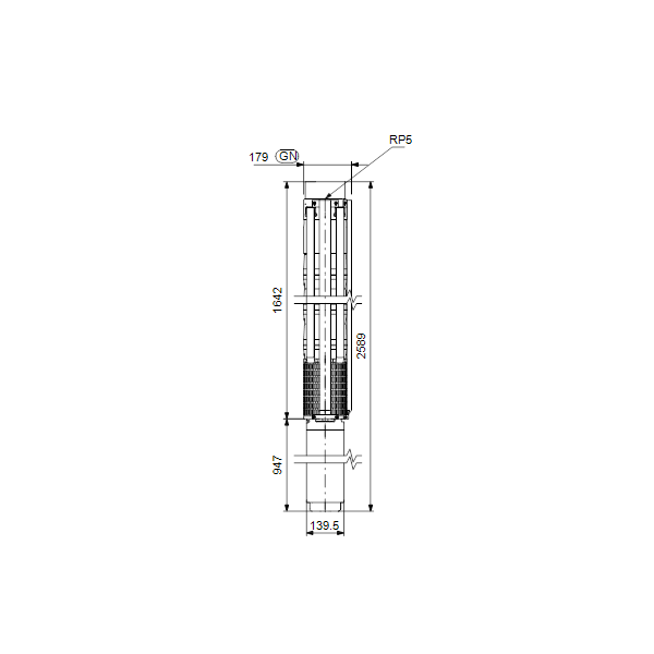 Submersible deepwell pump SP 77-9 Rp5&quot; 30 kW 3x380-415V 50Hz image 2