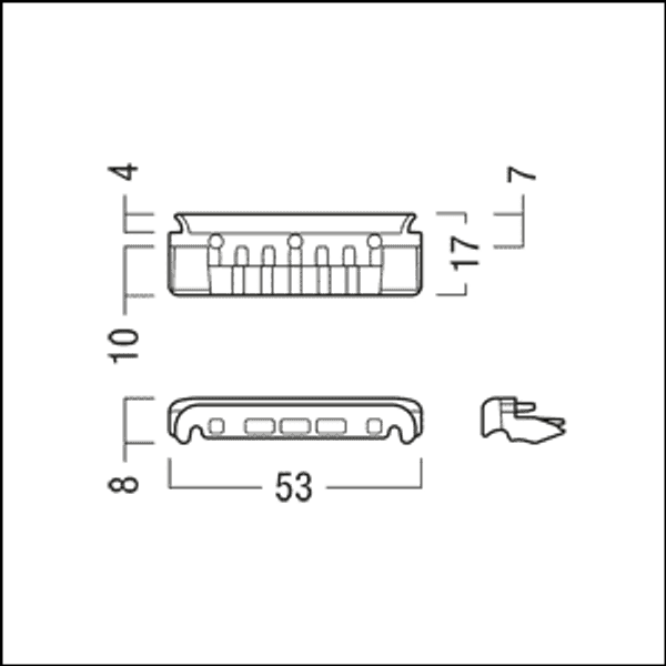 TECTON T AK SEAL ENDCAP WH IP64 - End caps image 3