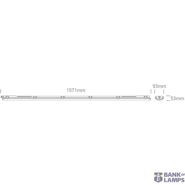 IP65 2xT8 LED TUBE 1500mm PC/PC image 4