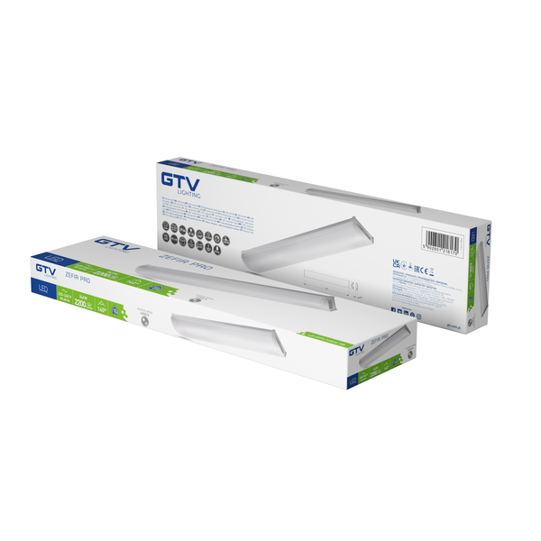 LED luminaire ZEFIR PRO, 24 W, 2200 lm, 4000K, AC220-240V, PF>0.5, Ra≥80, IP44, IK06, 140°, 60 cm image 2