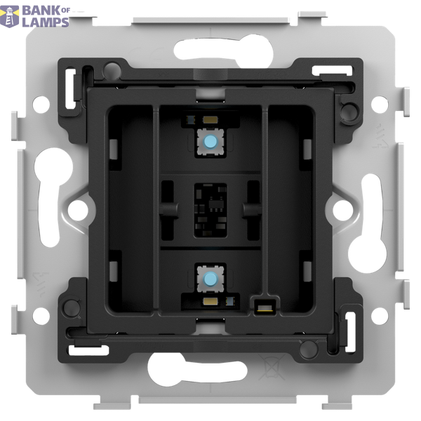 Base for a double push button, with LEDs and comfort sensors, 71 x 71 image 2