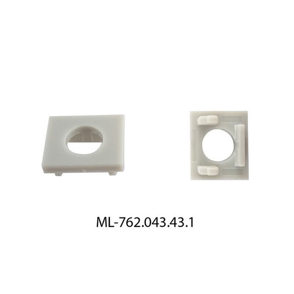 Terminal with hole for DP, DR, DS, silver color, 1 pc image 1