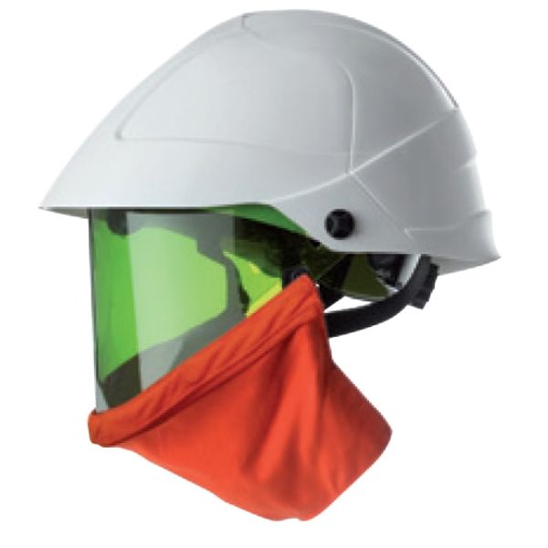 Helmet with integrated face shield image 1