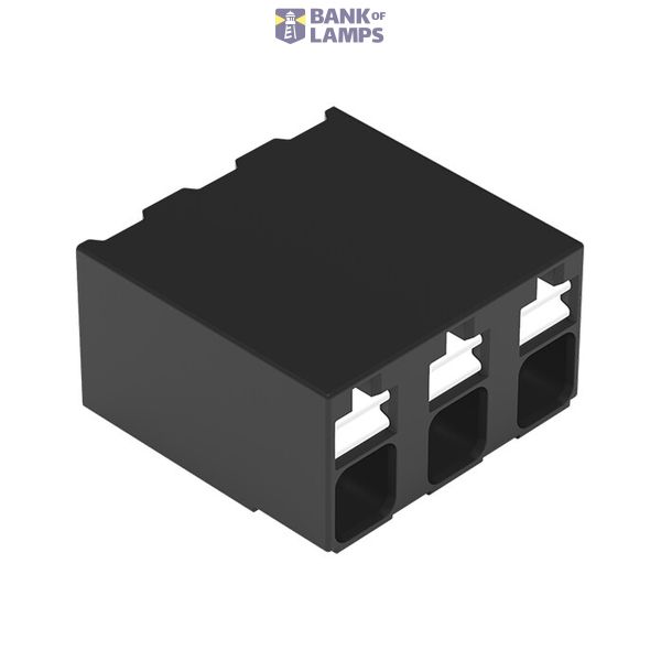 SMD PCB terminal block push-button 1.5 mm² black image 1