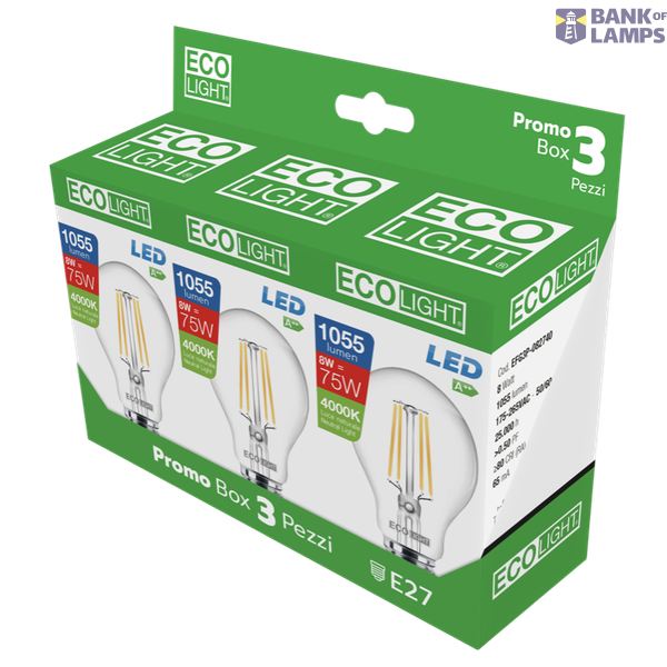 FIL. LED ECOLIGHT GOCCIA PLUS CHIARA A60 image 1