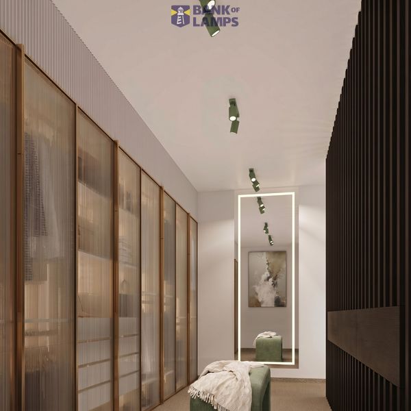 Wall lamp KARBON sage with a switch image 9