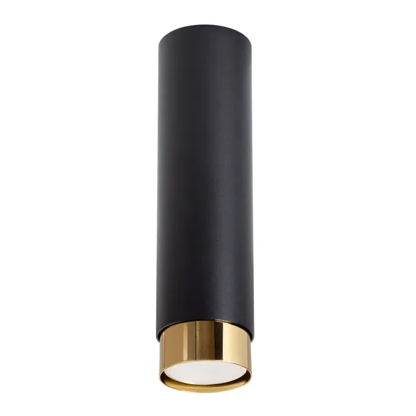 CEILING LAMP NERO 22.5 BLACK/GOLD 1XGU10 image 1
