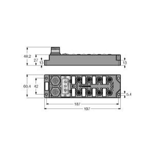 Fieldbus I/O module PROFIBUS-DP 12 digital pnp inputs   FLDP-IOM124-0001 image 1
