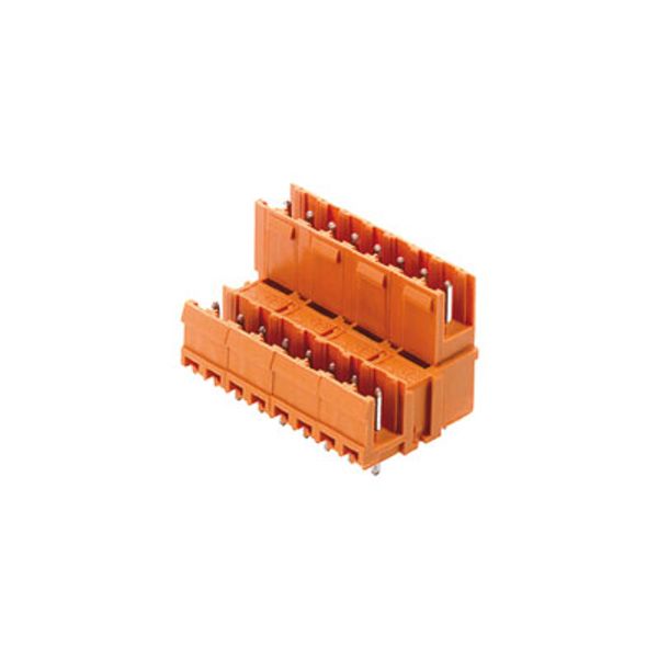 PCB plug-in connector, male header, open side, THT solder connection, 5.08 mm, Number of poles: 32, 180°, Solder pin length (l): 4.5 mm, tinned, orange, Box image 3