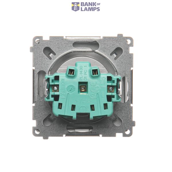 Two-pole switch, (module), 16AX, Screw, Gold matt, metalic image 1