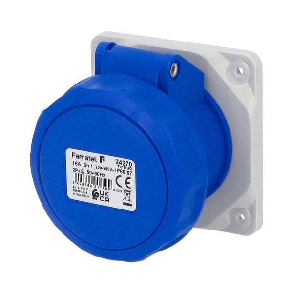 Socket 16/230V 3-pole IP67 built-in direct image 2