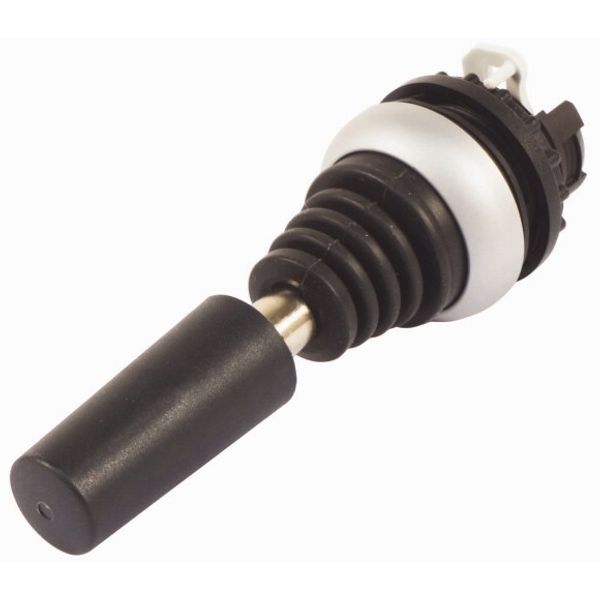 M22-WJS4 Joystick, with one operating point per operating direction, with metal shaft, 4 positions, Bezel: titanium, momentary, in every position image 1