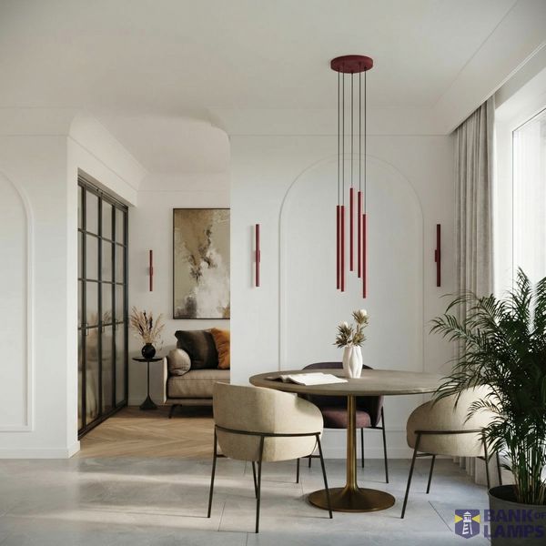 Wall lamp PASTELO 2 burgundy image 5