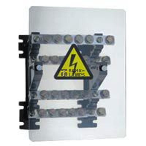 Power distribution block - stepped for lugs - 160 A - 4 bars 18 x 4 mm image 2