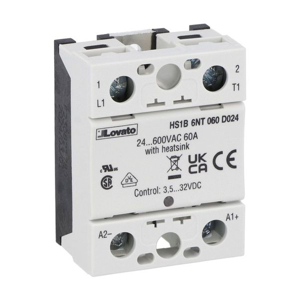 Hockey puck, single-phase, 90A, 18...280VAC/DC, screw terminals image 1