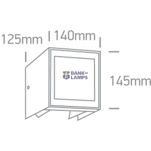 ANTHRACITE LED 11W WW IP54 230V image 4