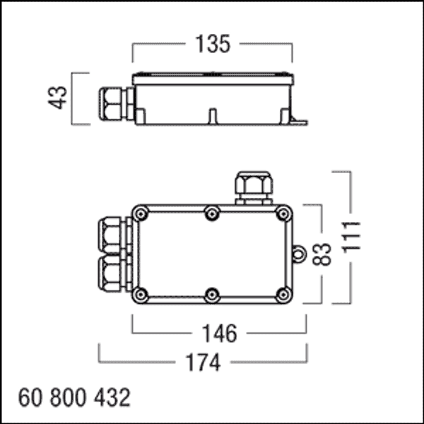 CONNECT CABLE BOX 3/4x2,5² IP67 - MINI general-purpose box image 2