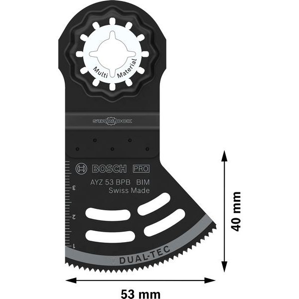 PRO Multi Material AYZ 53 BPB Multitool Blade image 3