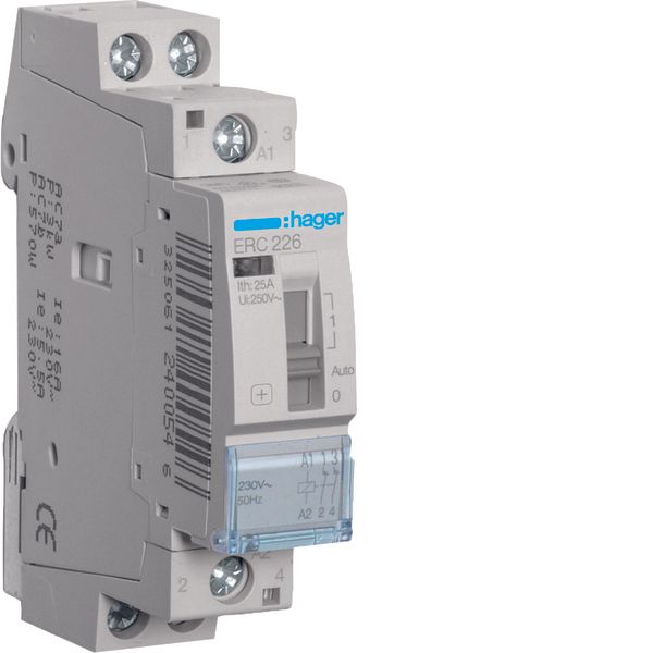 Override Contactor 25A, 2NC, 230V image 1