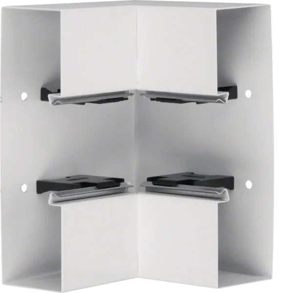 Inner corner made of basic profile for BRS 68x210mm upper part 80mm sheet steel traffic white image 1