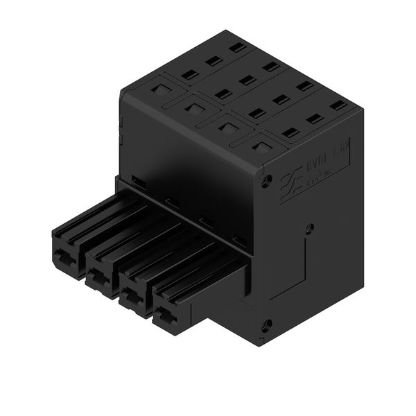 PCB plug-in connector, female plug, 7.62 mm, Number of poles: 4, 180°, PUSH IN with actuator, Tension-clamp connection, Clamping range, max. : 10 mm², Box image 1