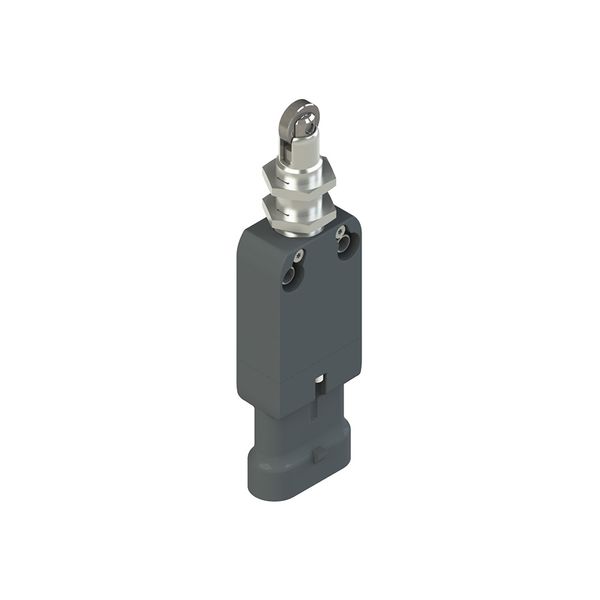 Modular prewired switch with plunger with roller and M12 threaded bearing image 1