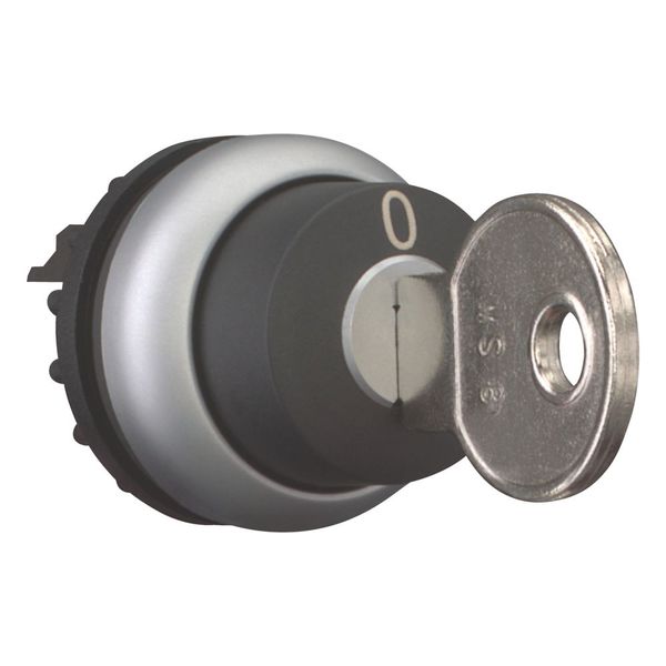 M22-WRS-MS8 Key-operated actuator, maintained, 2 positions, MS8, Key withdrawable: 0, I, Bezel: titanium image 6