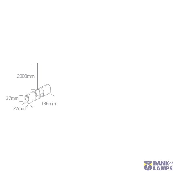 WHITE P&P SUSPENDED/SURFACE ADJUSTABLE CORNER IP20 image 2
