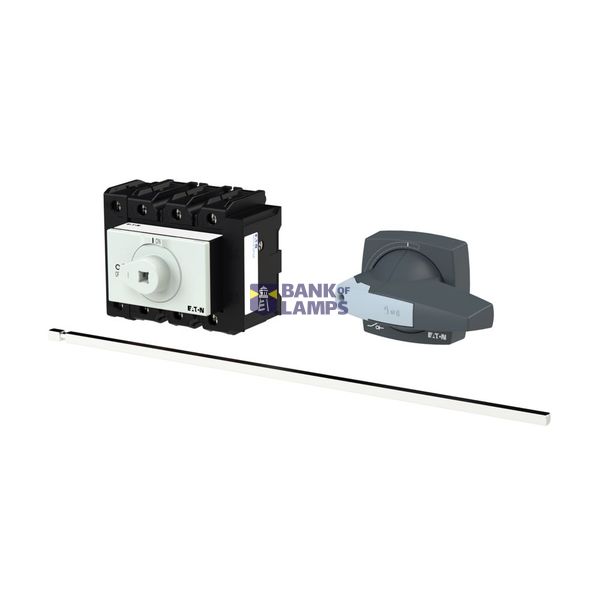 P3 Main switch, 80 A,Rear mounting, 4 pole, Form M4/K2-G, Gray, Short  image 1