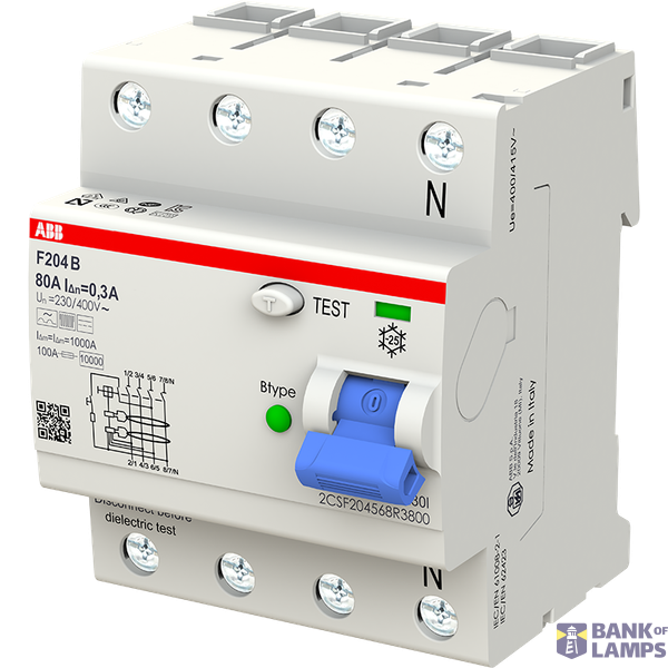 Residual Current Circuit Breaker F200-4P-300 mA-80 A-Type B  F204 B-80 image 3