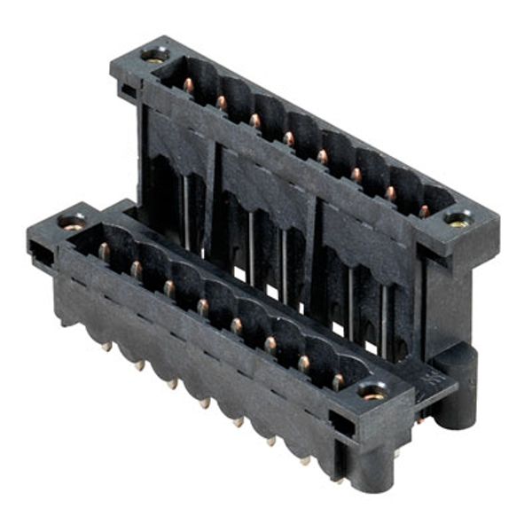 PCB plug-in connector, male header, Flange, THT/THR solder connection, 5.00 mm, Number of poles: 32, 180°, Solder pin length (l): 3.2 mm, tinned, black, Box image 3