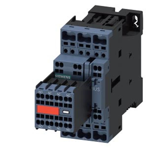power contactor, AC-3e/AC-3, 32 A, 15 kW / 400 V, 3-pole, 24 V DC, auxiliary image 2