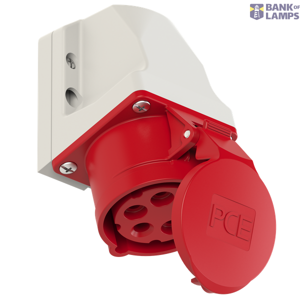 Fixed socket 16A 5P 400V 6h IP44 image 1