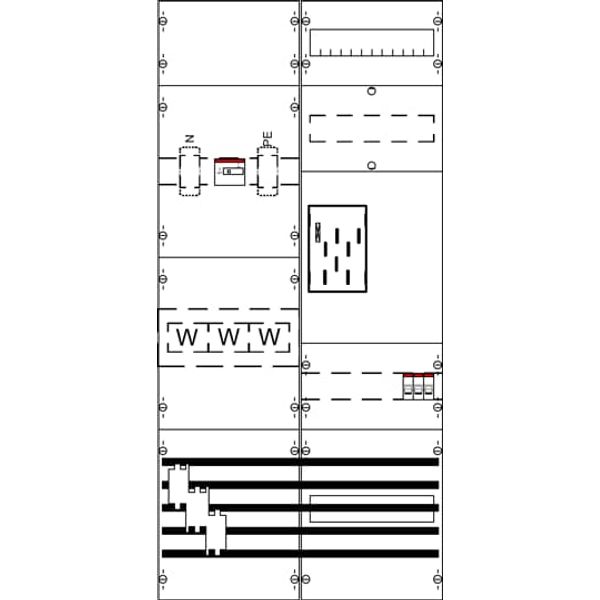 WF27KB22 7RE 2FB Complete panel according to FNN In 250A with three-point fastening image 1