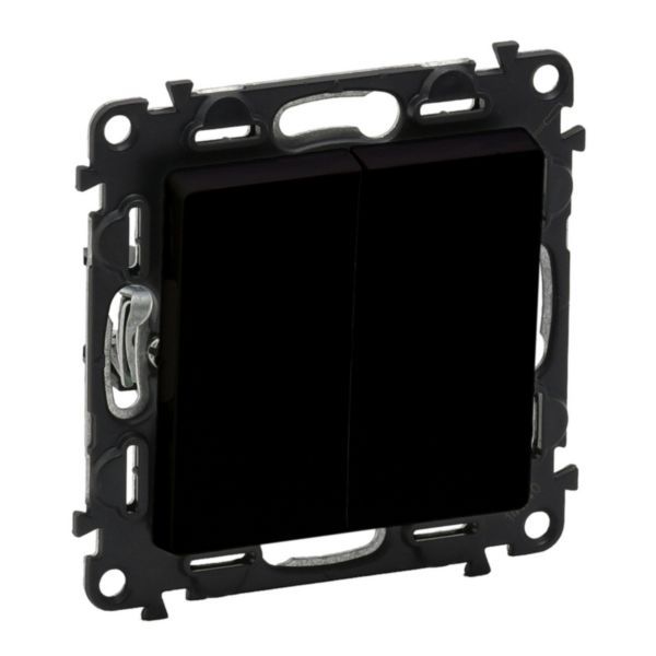2 gang two way switch 10AX mat black Valena Life image 1