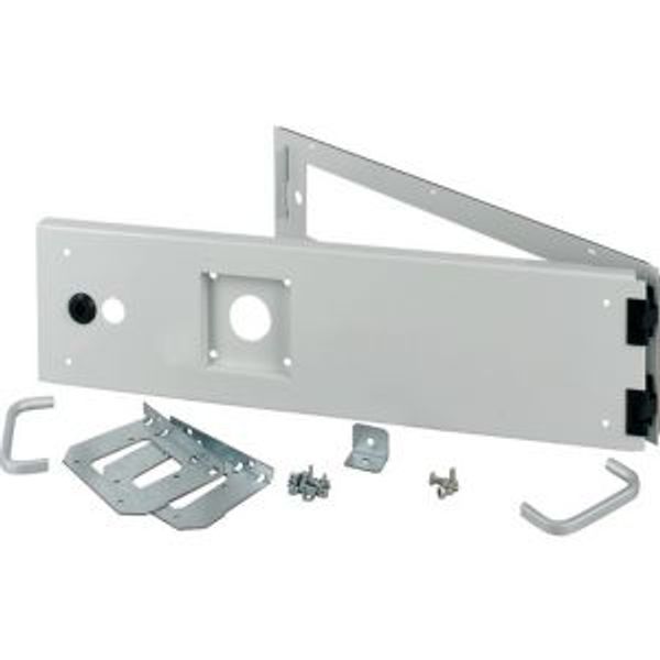 XMW0606CDC-NZM Opening metal front plate for drawer, NZM, closed IP55, H=150mm, grey image 2