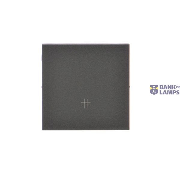 Single button for switches and push buttons, graphite mat image 1