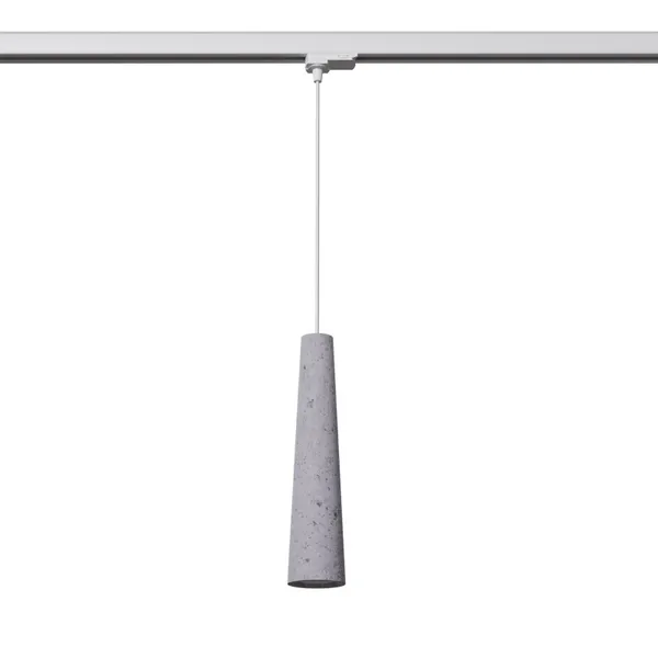 HANGING LAMP 3 PHASE ELECTRA CONCRETE GU10 4000K 7W 530LM WHITE image 1