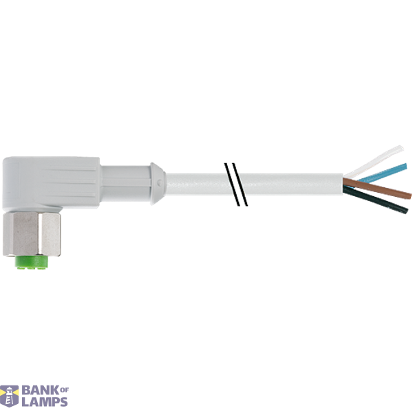 M12 female 90° A-cod. with cable F&B PVC 5x0.34 gy UL/CSA 20m image 2