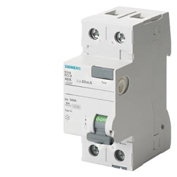 RCCB, 2-pole, type AC, In: 16 A, 30 mA, Un AC: 24-125 V image 1