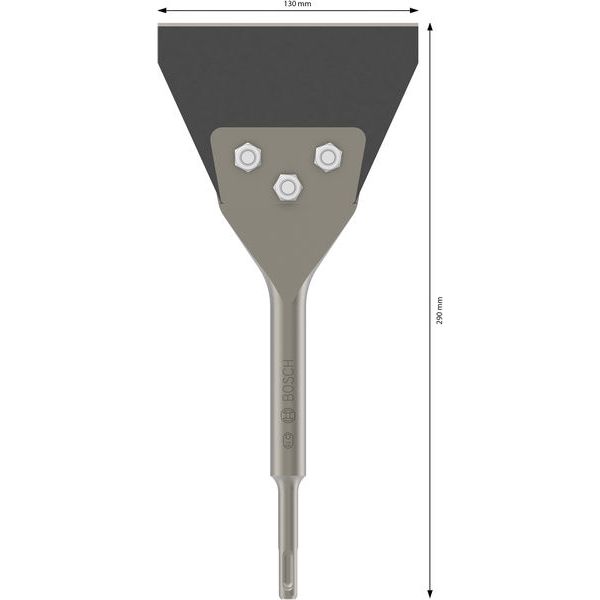 PRO SDS plus Floor Scraper, 130x290 mm image 2