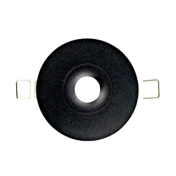 Cover for emergency luminaires Design EE black, round image 1