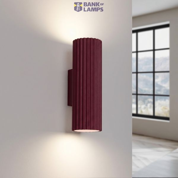 Wall lamp KARBON 20 burgundy image 7