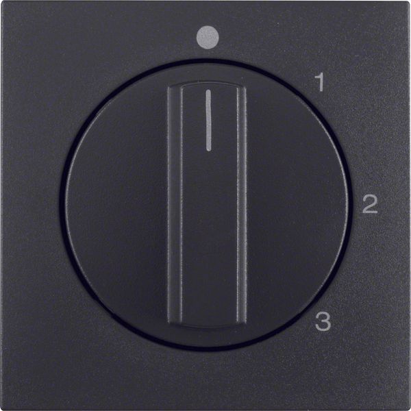 Centre plate rotary knob 3-step switch, neutral position, B.3/B.7, ant image 1