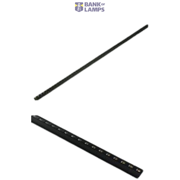 Magnetic Track Linear Light  8W 24V 2700K 60° 2 wires Black image 1