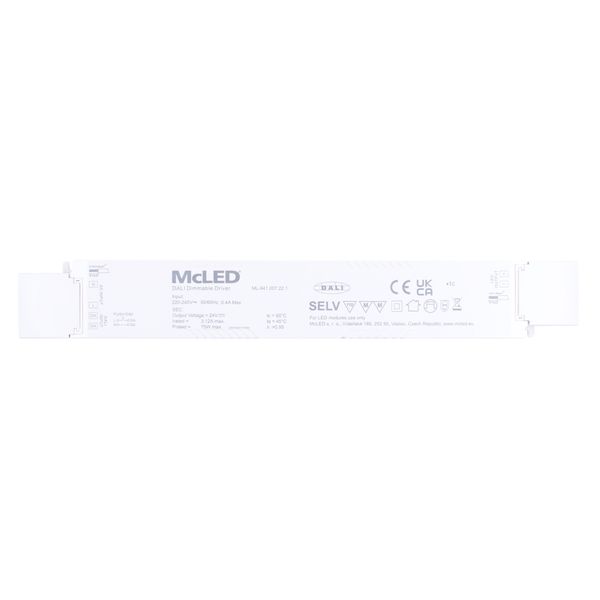 Power supply 75W, DC24V/3,125A, IP20, DALI control and button image 1