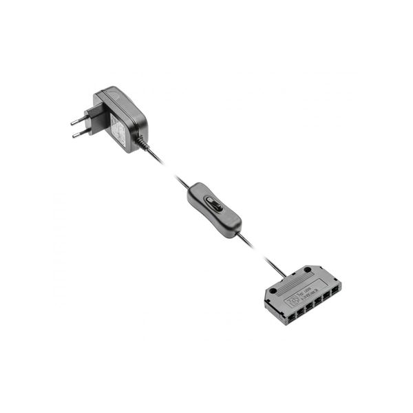 Led power supply 12W. with switch and distributor image 1