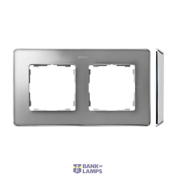 Double frame, cold aluminum, chrome base image 1