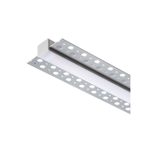 LED PROFILE B recessed 1m aluminum/frosted acrylic image 1